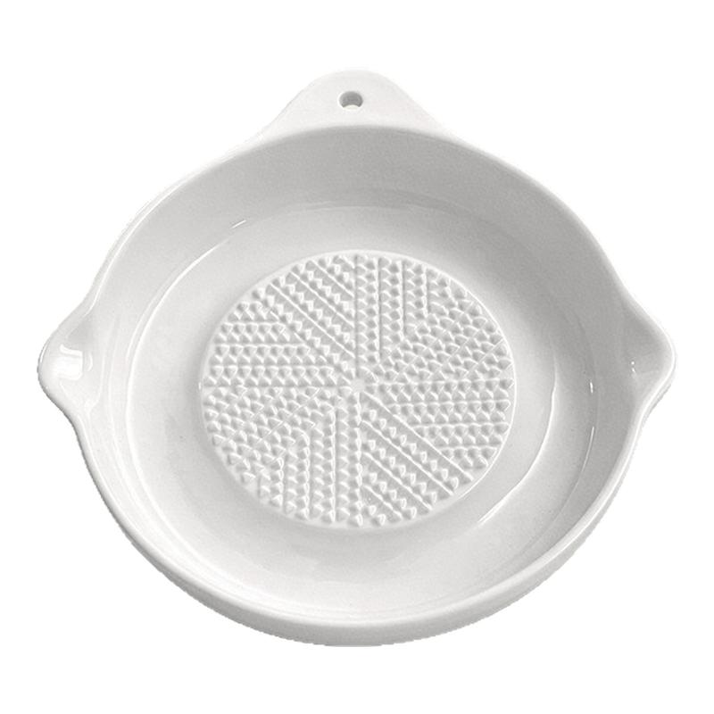 姜妍同款陶瓷蒜泥姜蓉研磨器磨姜汁碟擦山葵磨蒜器家用手动山药泥