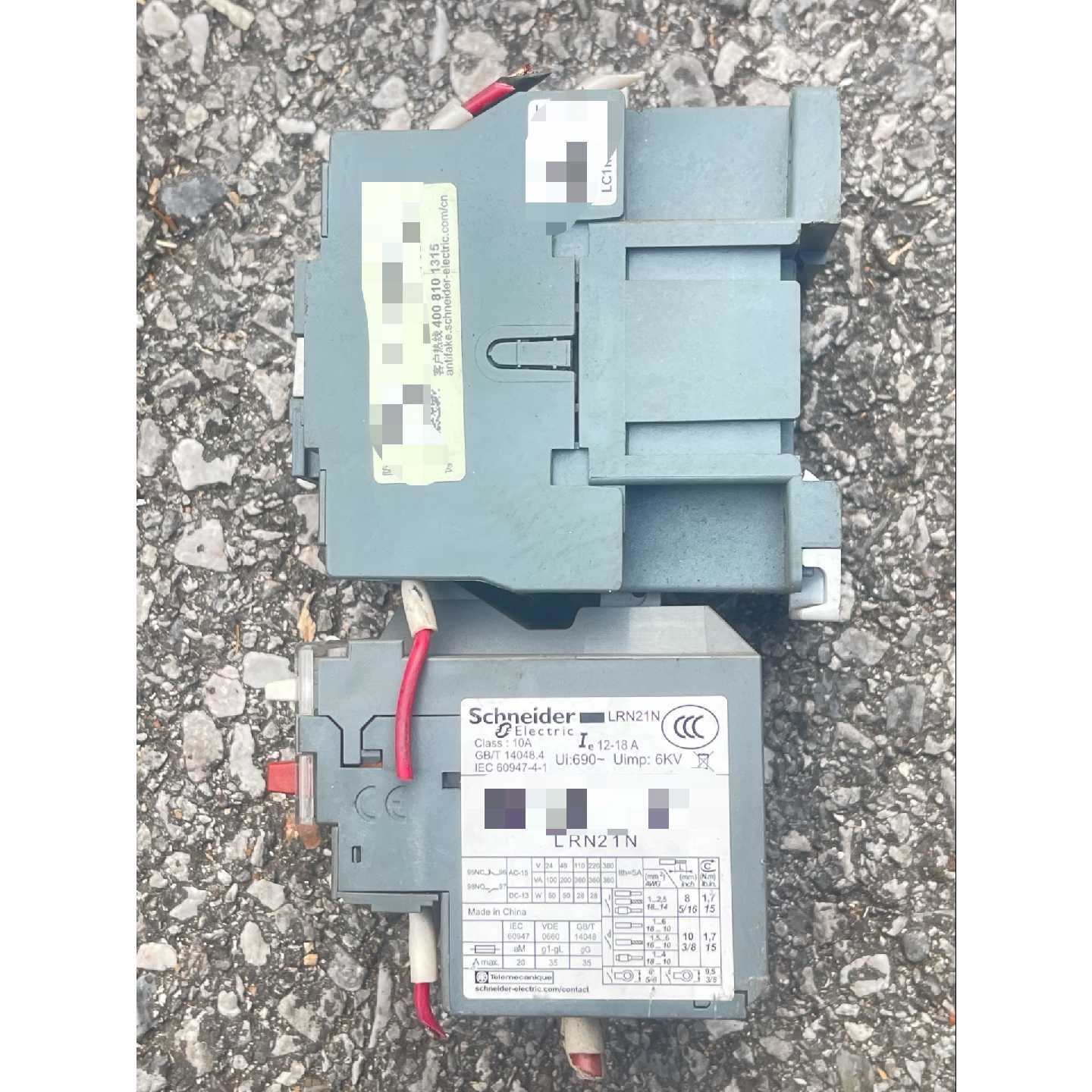 〔议价-可维修〕施耐德接触器LC1N1210热继电器LRN21N 拆机