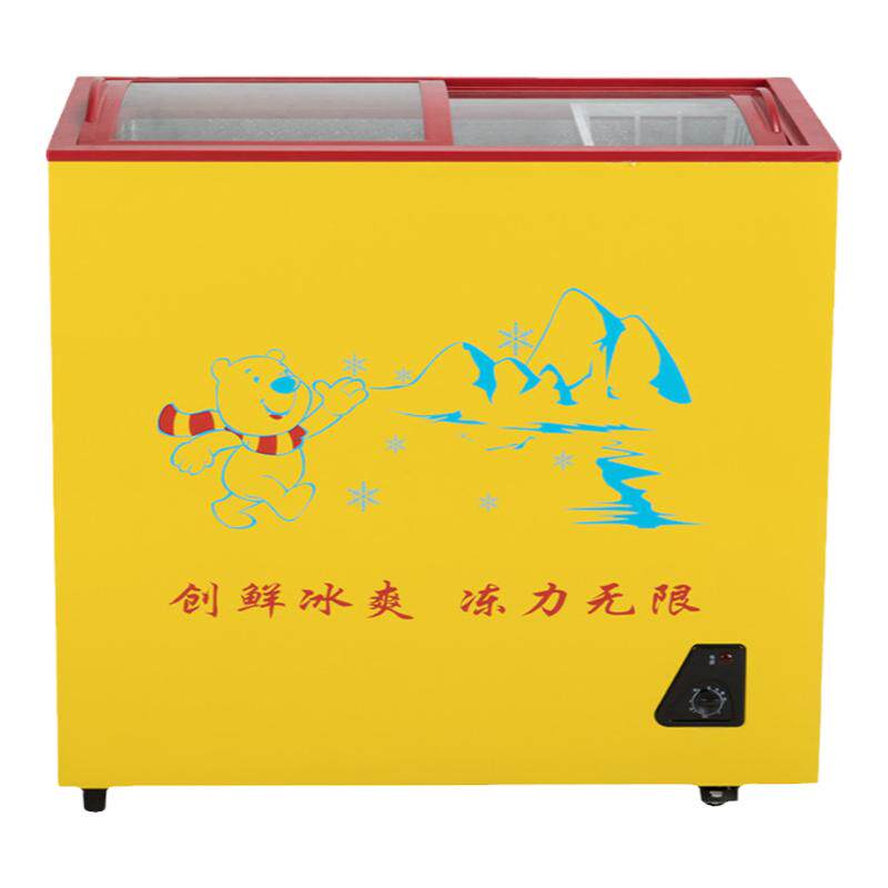 雪糕冷饮存柜全国联保玻璃盖透明