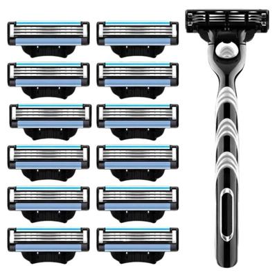 手动三层防刮伤剃须刀防水防锈