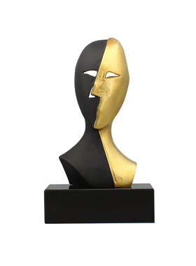 轻奢风设计师家居客厅抽象雕塑