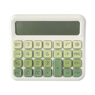 2025新款高颜值渐变语音计算器学生用便携计算机女神款财务办公用