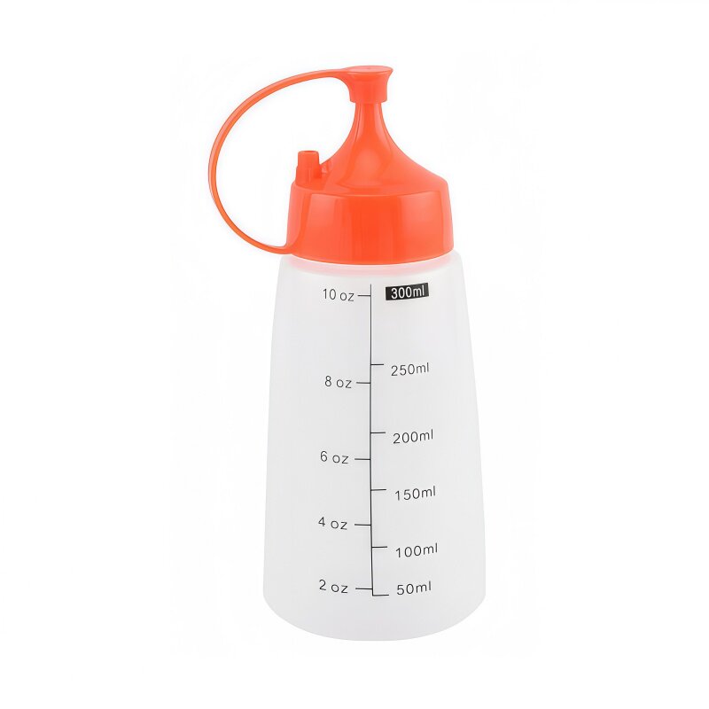 家用塑料尖嘴挤酱瓶加厚带刻度
