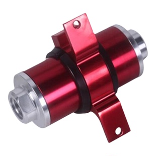 高品质汽车改装燃油滤58滤清器带支架 高流量磁化汽油滤芯可清洗