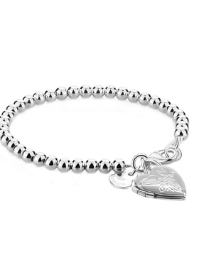 纯银不掉色情侣款圆珠手链