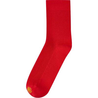 三枪本命年福字抗菌中筒袜