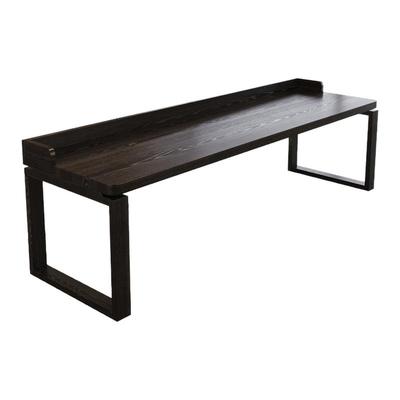 实木电脑桌意式极简书桌轻奢高级感现代简约家用书房办公桌工作台