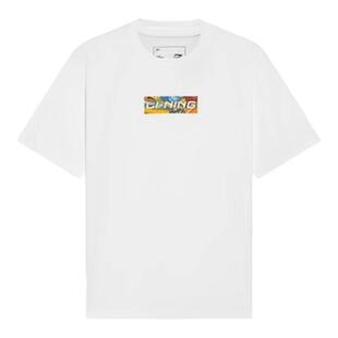 李宁短袖T恤男女情侣款春夏季运动时尚潮牌LOGO街头文化衫AHSU797