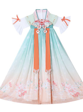 汉服女童2025夏季款公主连衣裙