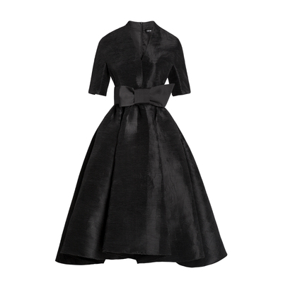 法式小黑裙后构想优雅复古连衣裙