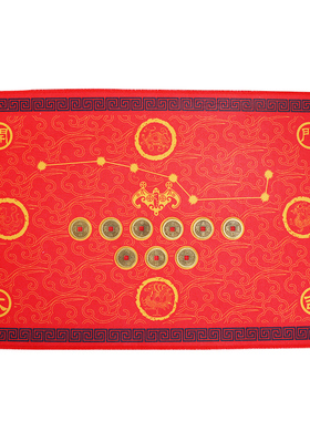 开运玄关风水入户门防滑垫六帝钱