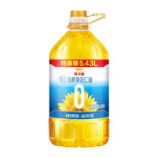 金龙鱼零反式脂肪压榨葵花仁油5.43L/桶