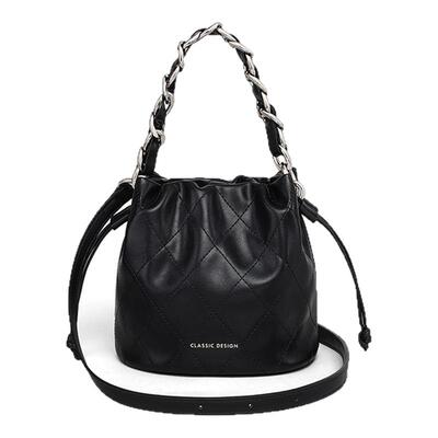 水桶包Viney菱格斜挎包