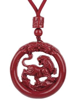 天然朱砂十二生肖吊坠男女项链