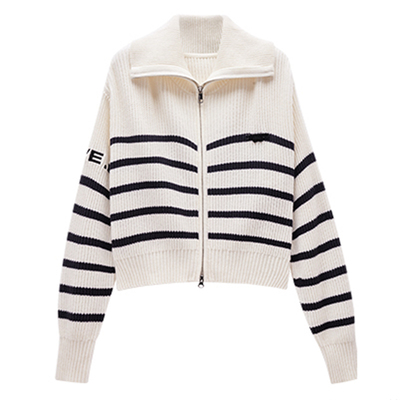 金羽杰秋季新款大翻领针织开衫