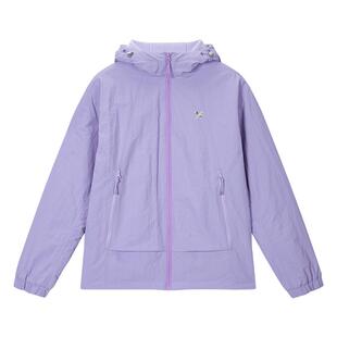 ANNA SUI安娜苏运动 户外抽绳防泼水内里摇粒绒连帽外套