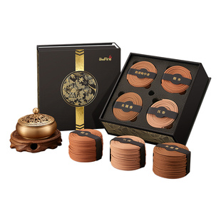 龙涎香香薰炉檀香盘香沉香家用室内熏香天然持久香炉卧室茶室客厅