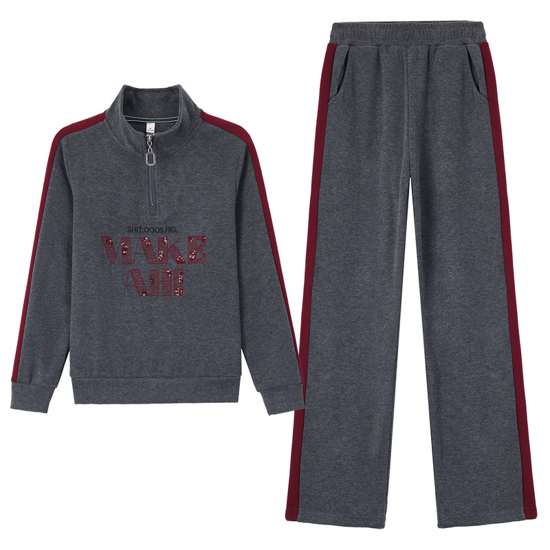 春秋季运动服套装女士卫衣两件套
