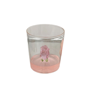 MOLALUNA.Rose.杯具咖啡杯日式轻奢透明客厅创意家用水杯 | 玫瑰