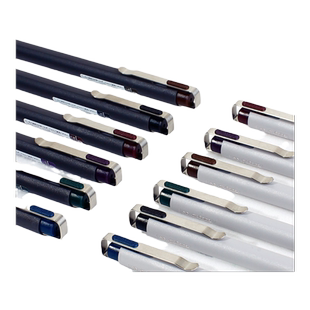 日本sakura樱花限定ballsign id按动中性笔6色复古色水笔黑色办公签字考试用中小学生水性笔速干笔记作业办公