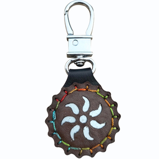 强磁吊坠吸钢珠N52磁铁弹弓强磁牛皮吊坠户外弹工挂坠吸铁石挂扣