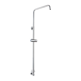 浴室不锈钢淋浴杆花洒带升降支架淋浴圆管简易架增压花洒淋浴方管