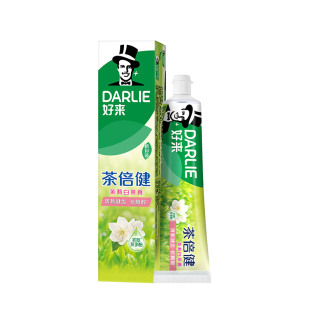 好来(原黑人)牙膏茶倍健龙井绿茶清新口气含氟超白竹炭小苏打亮白