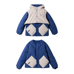 mipo冬装儿童两件套加厚羽绒服男童2023新款女童冬季外套