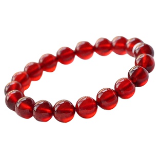 天然石榴石手串 橙红紫红紫牙乌酒红 水晶手链女礼物礼品女人石