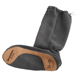 丹诗戈舞蹈保暖靴成人女芭蕾舞软底练功鞋加绒热身跳舞棉鞋加厚