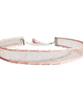 chocher甜美粉色气质百搭锁骨链