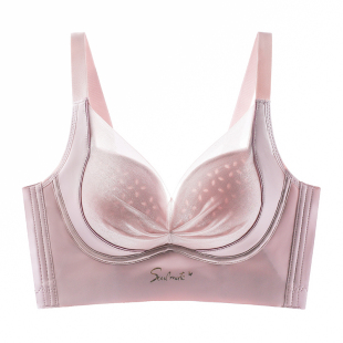 无痕内衣女大小胸聚拢调整型文胸罩无钢圈收副乳防下垂洞洞杯透气