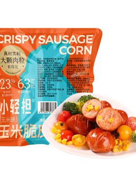 鲨鱼菲特脆皮肉粒肠高蛋白低脂
