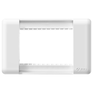 公牛开关插座118型多功能模块自由键墙壁插装框壳G24白色大面板