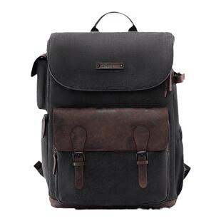 Cwatcun香港品牌复古双肩相机包数码包斜挎手提微单单反适用佳能r50 尼康索尼zve10 富士xs20 xt30