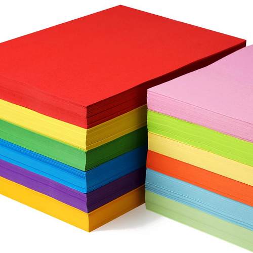 粉色a4纸500张红色打印纸蓝色幼儿园a4彩纸彩色a4纸混色打印复印
