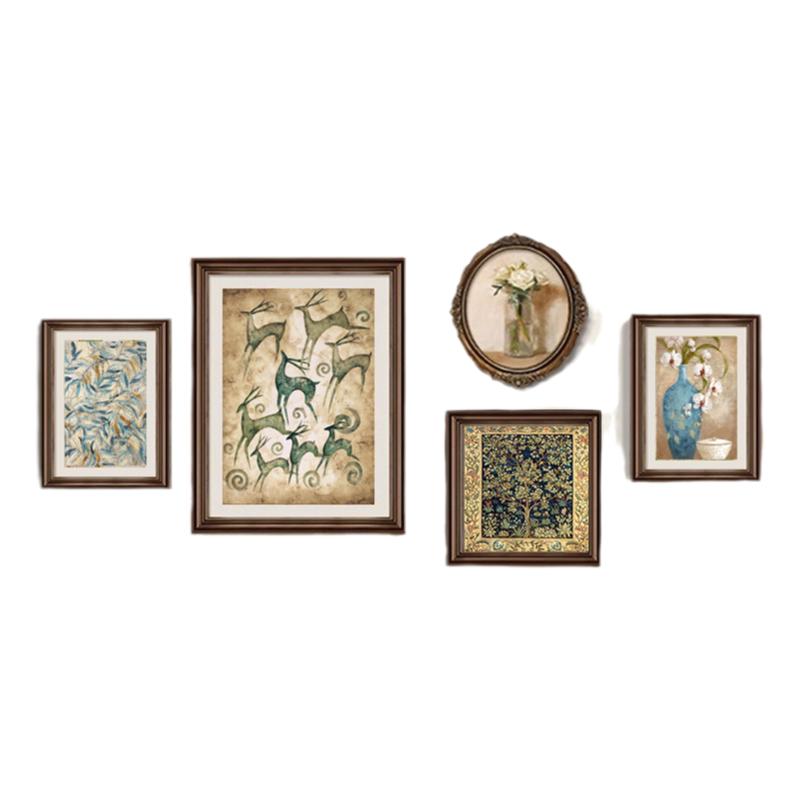 客厅装饰画美式复古风挂画法式轻奢高级感正品油画沙发背景墙壁画