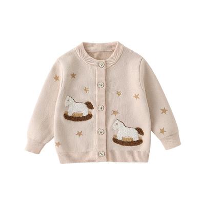 贝肽斯儿童毛衣冬加厚开衫外套