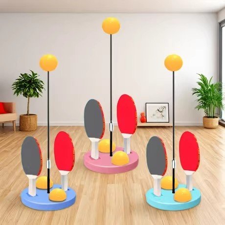 抖音乒乓球儿童训练器亲子互动室内手眼协调锻炼球拍类益智玩具