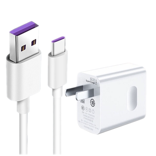 适用华为mate30数据线5A超级快充线mate30pro手机40w瓦奥赐闪充线紫口加长max40万专用充电线短线