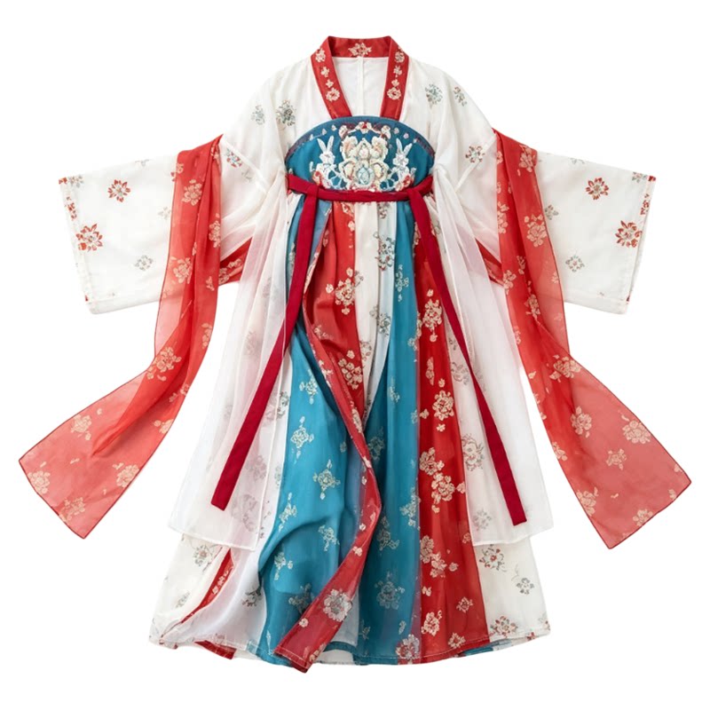 2026新款女童汉服玉兔襦裙超仙