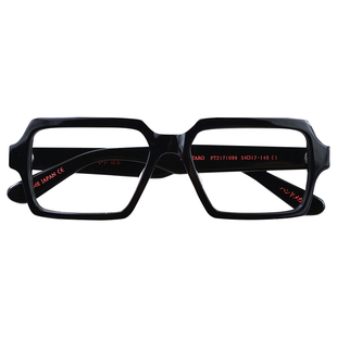 藤井太郎方框眼镜框复古板材粗框眼镜架黑框眼睛架圆脸配近视男女
