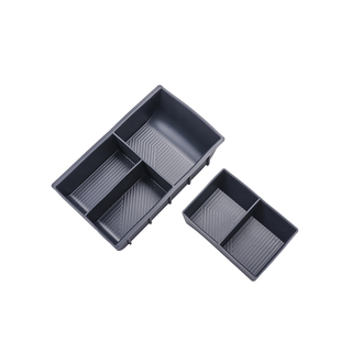 适用于极氪9X中控水杯下层储物盒中控硅胶收纳盒内饰改装用品配件