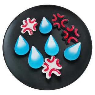 生气夹子头饰滴汗水滴流汗emoji表情包发夹大无语发夹女可爱发卡