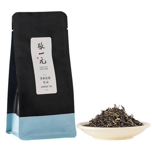 张一元茉莉花茶叶毛尖浓香新春茶老北京口粮茶伴手礼特种50g袋装