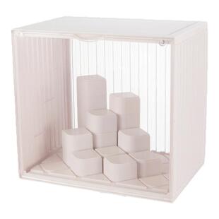 GOTO优选labubu收纳盒泡泡玛特手办盒拉布布集装箱带灯透明展示柜