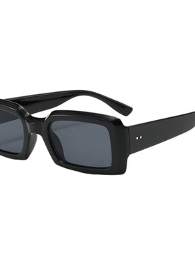 摩登走秀窄框大牌风墨镜