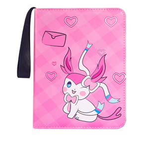 大容量九宫格宝可梦卡册拉链透明活页皮质ptcg卡牌收藏册收纳卡包