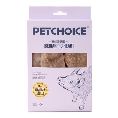 PetChoice爪子心选薄切猪心冻干