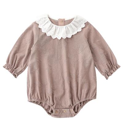 巴厘小猪女宝宝春秋季红色包屁衣